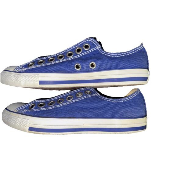 Vintage Converse Chuck Taylor All Star Blue Slip-On Canvas Shoes Men’s 11 - Picture 8 of 9